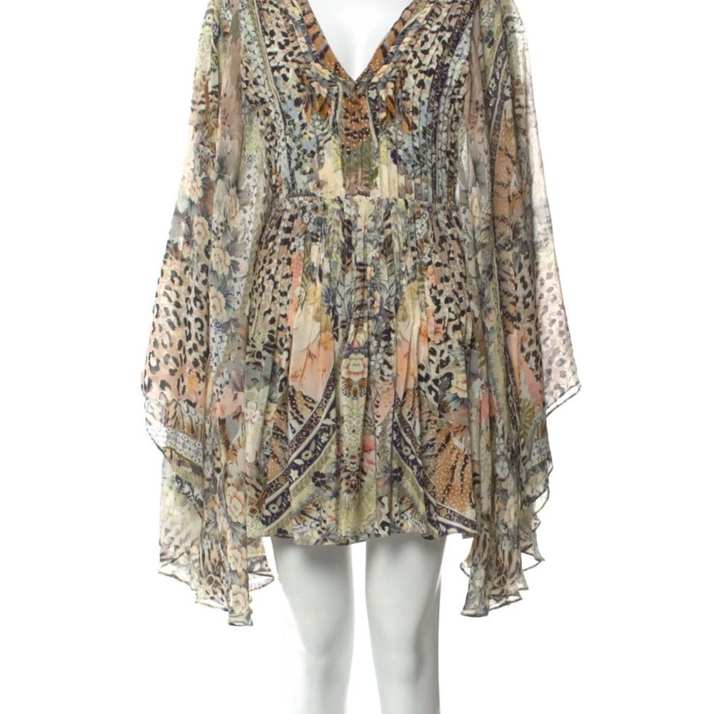 Camilla Short Kaftan with pleat bodice